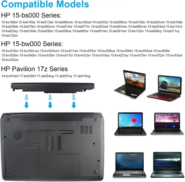 Battery JC03 JC04 Laptop Battery Replacement for HP in Laptop Accessories in City of Toronto - Image 4
