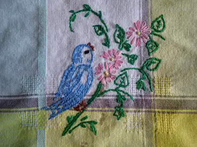 Collectable 4 Different, Square Hand Embroidered Table Cloths, View more