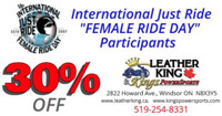 30% Off for International Just Ride Female Ride Day Participants
