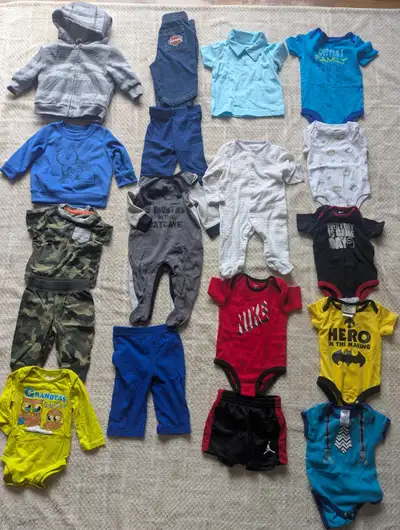 Baby boy summer clothes bundle size 3-6 months, View more