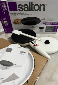 NEW 7.5” Cordless Griddle & Crepe Maker