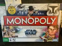 STAR WARS CLONE WARS MONOPOLY GAME