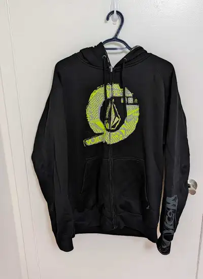 Volcom Black Zip-Up Hoodie - Men's Medium, View more