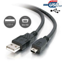 USB A to USB mini-B Cable  10'