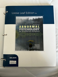 Abnormal Psychology Textbook