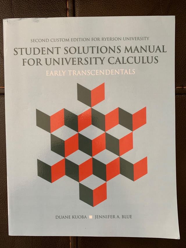 2 Books: Pearson Unicersity Calculus & Solution Manual  in Textbooks in Oshawa / Durham Region - Image 3