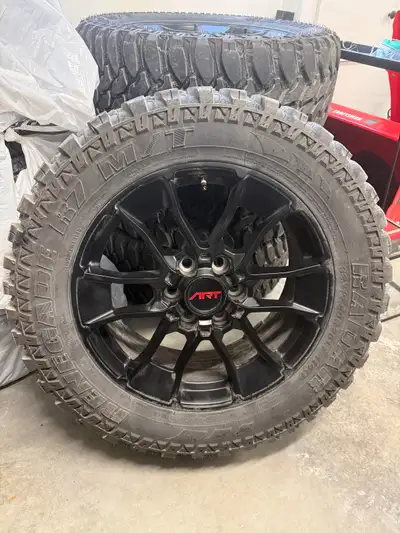 Selling a set of 4 wheels and tires that came off a 2025 Toyota Tacoma. Used for less than a year. J...