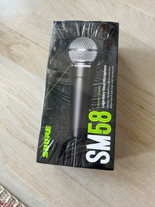 Brand new shure sm58 mic in box  in Pro Audio & Recording Equipment in City of Toronto - Image 2