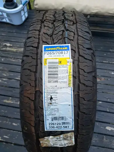 Brand new good year tire.sold truck.
