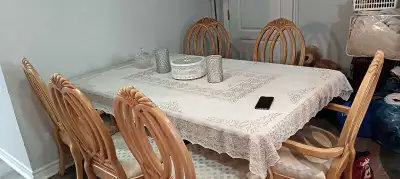 dining table with 6 chairs solid wood, View more