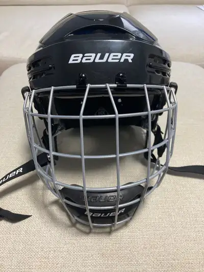 Bauer 5100 Hockey Helmet, Senior, Black with face protector, View more