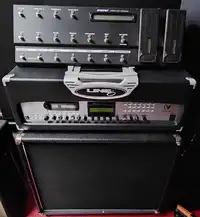 Line 6 vendetta HD head with footswitch + cab