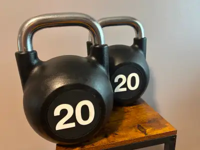 Set of 2 Kettlebells 20 pounds each, View more