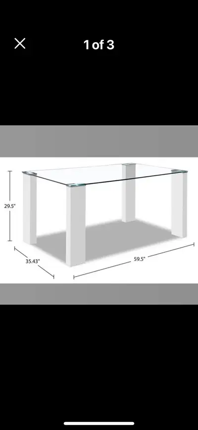 Glass table , View more