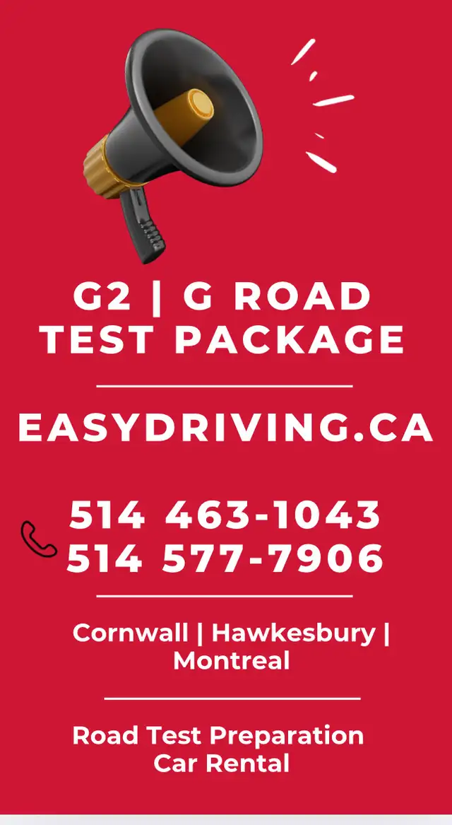 Cornwall | Hawkesbury G2 | G Road Test Preparation64520065683202120