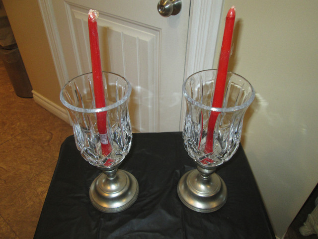 LEAD GLASS CANDLE HOLDERS in Home Décor & Accents in New Glasgow - Image 3