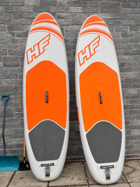 2 inflatable stand up paddleboards