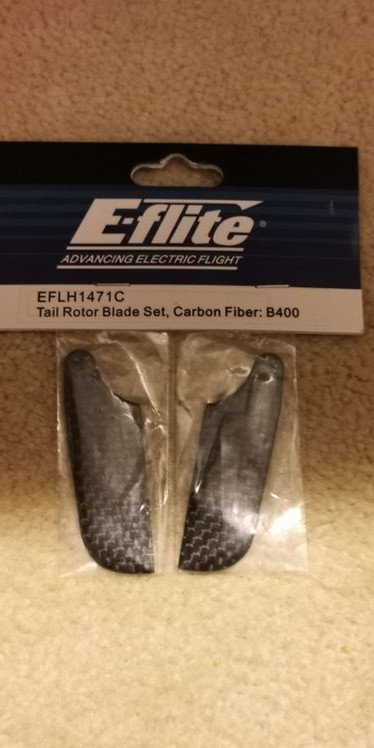 EFLH1471C TAIL ROTOR BLADE SET CARBON FIBER   FOR HELI 450 in Hobbies & Crafts in Mississauga / Peel Region