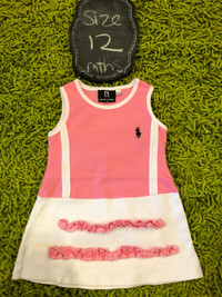 Polo Ralph Lauren pink cotton tank dress - 12 months
