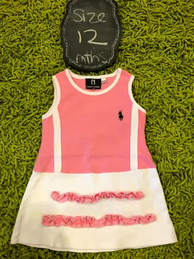 Polo Ralph Lauren pink cotton tank dress - 12 months, View more