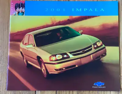 2001 CHEVY MALIBU AUTO BROCHURE FOR SALE THIS BROCHURE HAS 23 PAGES SHOWING THIS 4 DOOR SEDAN MODELS...