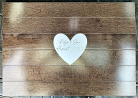 Wedding Guestbook: Maple Hardwood Wall Plaque ♻️*UPCYCLED*♻️