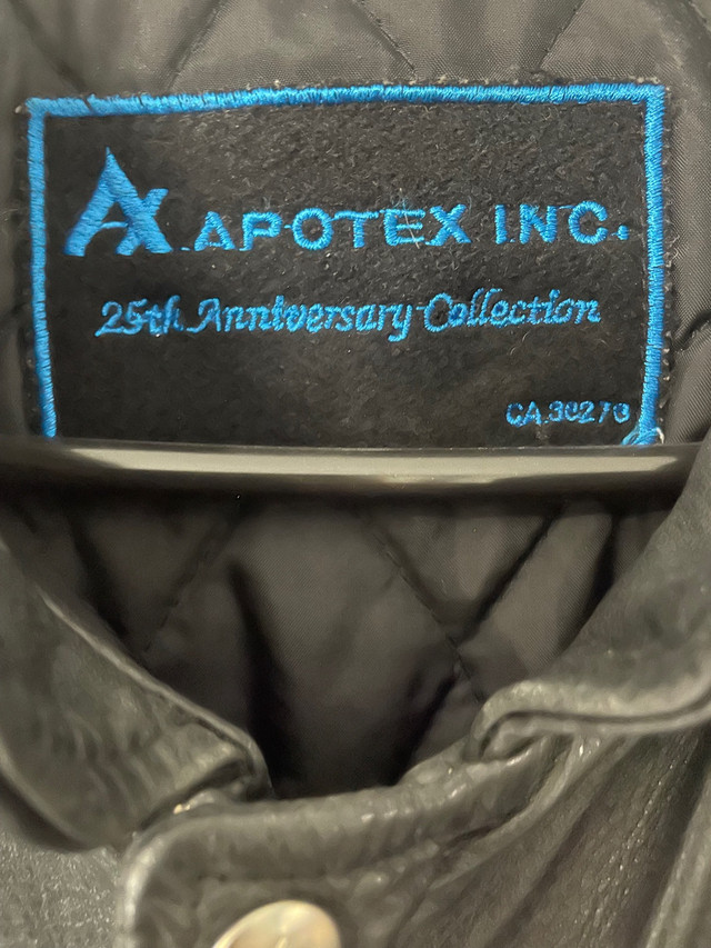 Novex Pharma (Apotex) 25th. Anniversary Leather & Wool Jacket in Men's in City of Toronto - Image 3