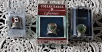 3 COLLECTIBLE THIMBLES ...DOLLYWOOD AND 2 CANADA ONES NEW IN BOX