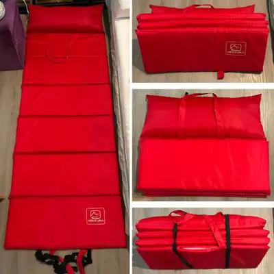 Ventura Camping Pad Foam Mattress Cot Size w Pillow Attached, View more