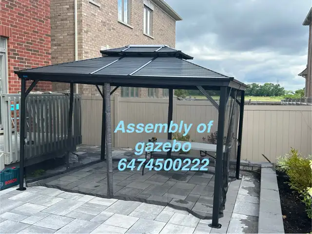 assembly of gazebo in Outdoor Tools & Storage in Markham / York Region - Image 4