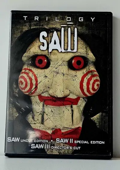 SAW Trilogy 6-DVDs Box Set-Saw l, Saw ll Saw lll, View more