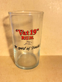 Alcohol branded glass - Vat 19 Rum