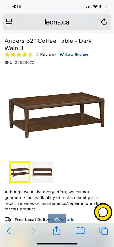 Wood Coffee table, View more