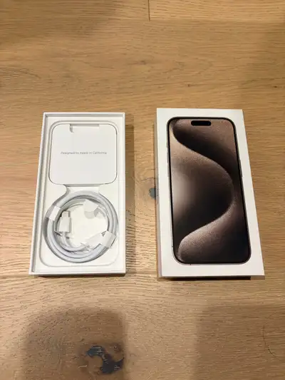 like new iPhone 15 pro 256gb Nature titanium , View more
