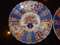 A Pair of Large Antique Japanese Imari Plates