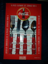 Coca cola cuttlery 16 piece set
