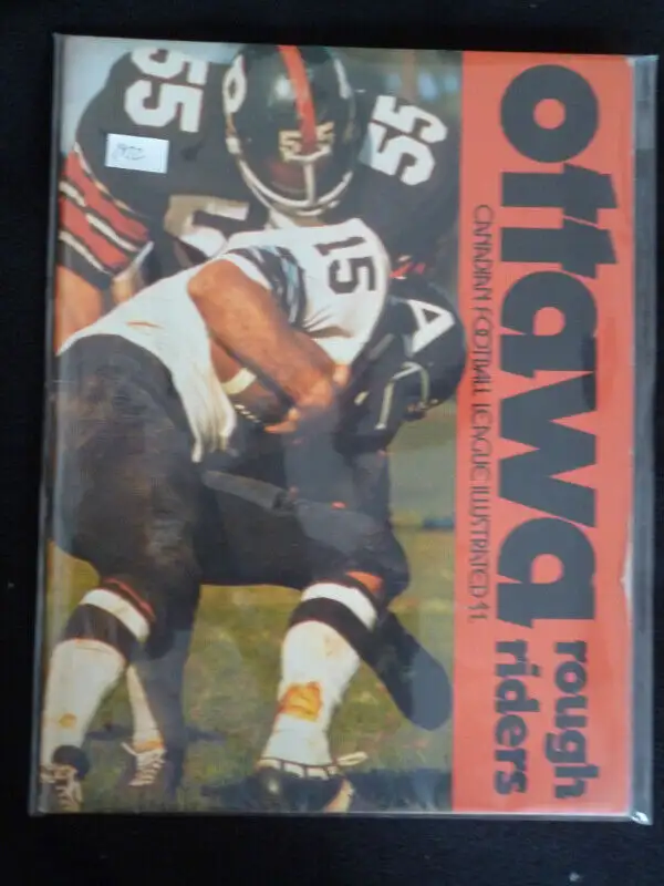 Ottawa vs Saskatchewan Roughriders 1972 CFL program  + magazine65048397265666122