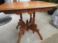 antique Victorian OAK parlour table...circa 1880's