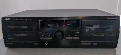JVC Double Cassette Deck (TD-W254BK), View more