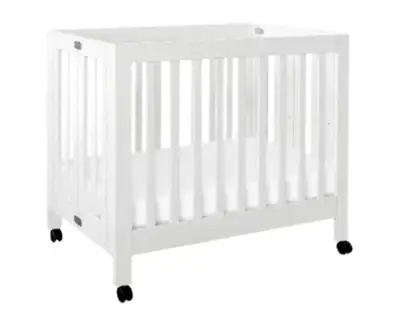 Babyletto Origami Mini Crib White Excellent condition Pick up only Downtown Toronto Graco Mattress A...