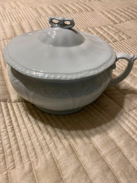 Royal Ironstone China by Johnson Bros England chamber pot /lid
