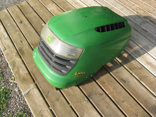 John deere riding mower hood cheap