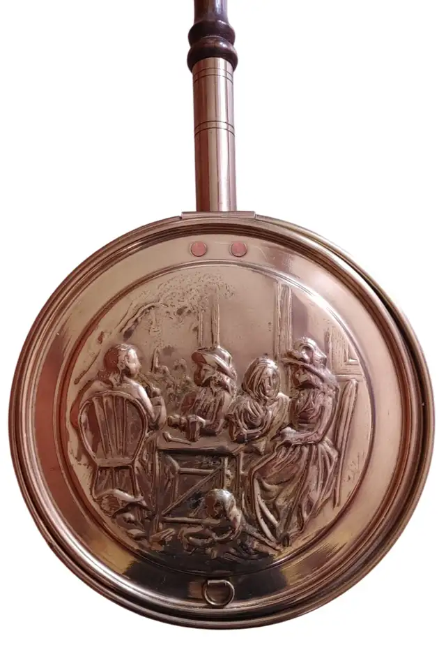 Vintage Brass Bed Warmer with Wood Handle – Farmhouse Décor63738377389827123