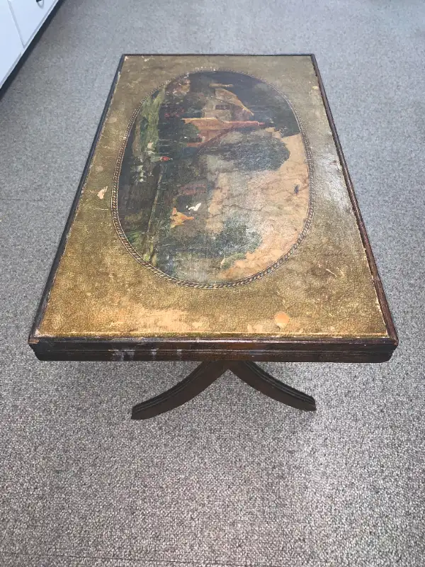 Antique Folding Table - Cottage Country Scenery in Arts & Collectibles in Fredericton - Image 5