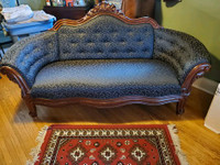 Antique 1900s Rococo Sofa Couch Loveseat Vintage