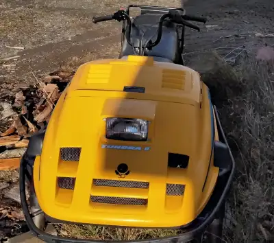 Ski-doo Bombardier Tundra 2 1993 en bon état, seulement quelques petites craquelures sur la chenille...