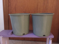 3x Plants plastic plant pots, size 9" Dia x 8.50" height