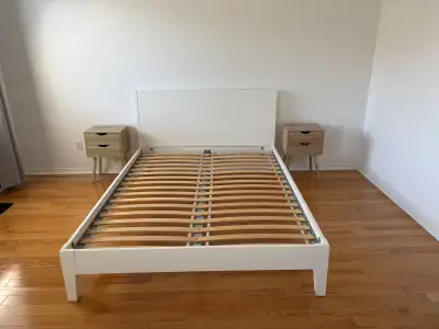 IKEA Nordli Queen bed frame and Sultan Luroy slats, View more