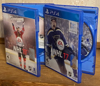 NHL video games ps4 NHL16 NHL17 EA
