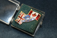 Canadian /Britain Collector Flag Lapel/Hat Legion Pins NEW